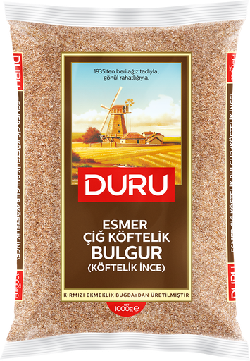 [60100] Duru Esmer Cig koftelik ince  Bulgur ( Brown Extra fine 10901) 12 x 1000gr.