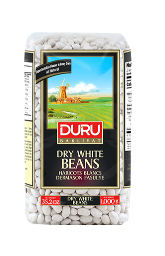 [60112] Duru Dermason Fasulye ( Haricots Blancs ) Carton 12 x 1000gr. 