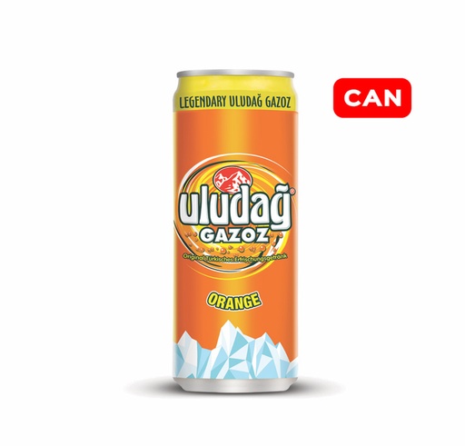 [22023] Uludag Orange Gazoz 24 x 0,33 l Cannette Alu jetable