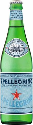 [10265] S.Pellegrino Caisse 20 x 0,5 l Bouteille Verre réutilisable