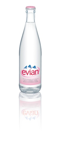 [10468] Evian Caisse 20 x 0,5 l Bouteille Verre réutilisable