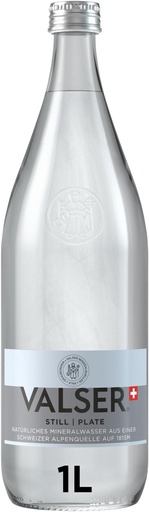 [10563] Valser Plate Caisse 12 x 1,0 l Bouteille Verre réutilisable