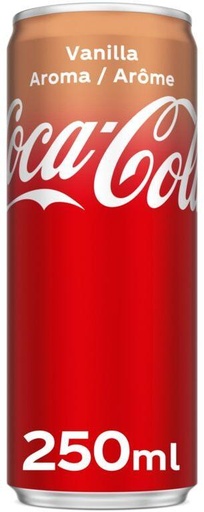 [20163] Coca-Cola Vanilla Tray 24 x 0,25 l Cannette Alu jetable