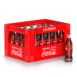[20166] Coca-Cola Zero Caisse 24 x 0,33 l Bouteille Verre réutilisable