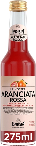 [20490] Lurisia Aranciata Rossa NRG Tray 6 x 4 x 0,275 l Bouteille Verre jetable