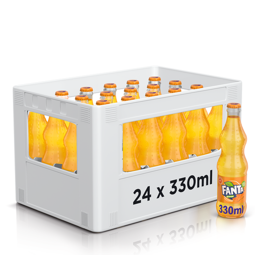 [20727] Fanta Orange Caisse 24 x 0,33 l Bouteille Verre réutilisable