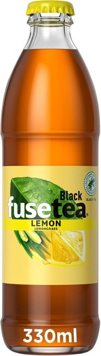 [20948] Fuse Tea Lemon Lemongrass Caisse 24 x 0,33 l Bouteille Verre réutilisable