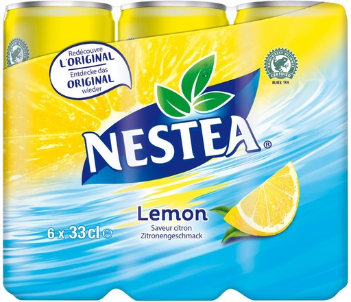[21054] Nestea Thé noir Citron Tray 4 x 6 x 0,33 l Cannette Alu jetable