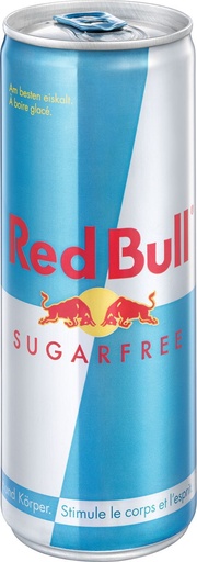 [21288] Red Bull Sugarfree Tray 4 x 6 x 0,25 l Cannette Alu jetable