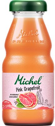[21649] Michel Pink Grapefruit Caisse 24 x 0,2 l Bouteille Verre jetable