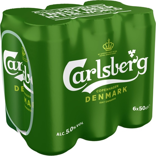 [31253] Carlsberg Beer Tray 4 x 6 x 0,5 l Cannette Alu jetable